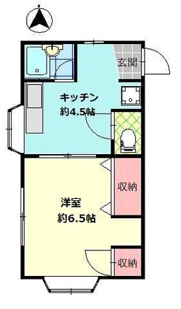 サンライズ六坊IIの物件間取画像